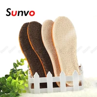 sunvo winter imitation wool warm heated insoles for shoes thermal thickened artificial cashmere keep warm foot pad shoe inserts