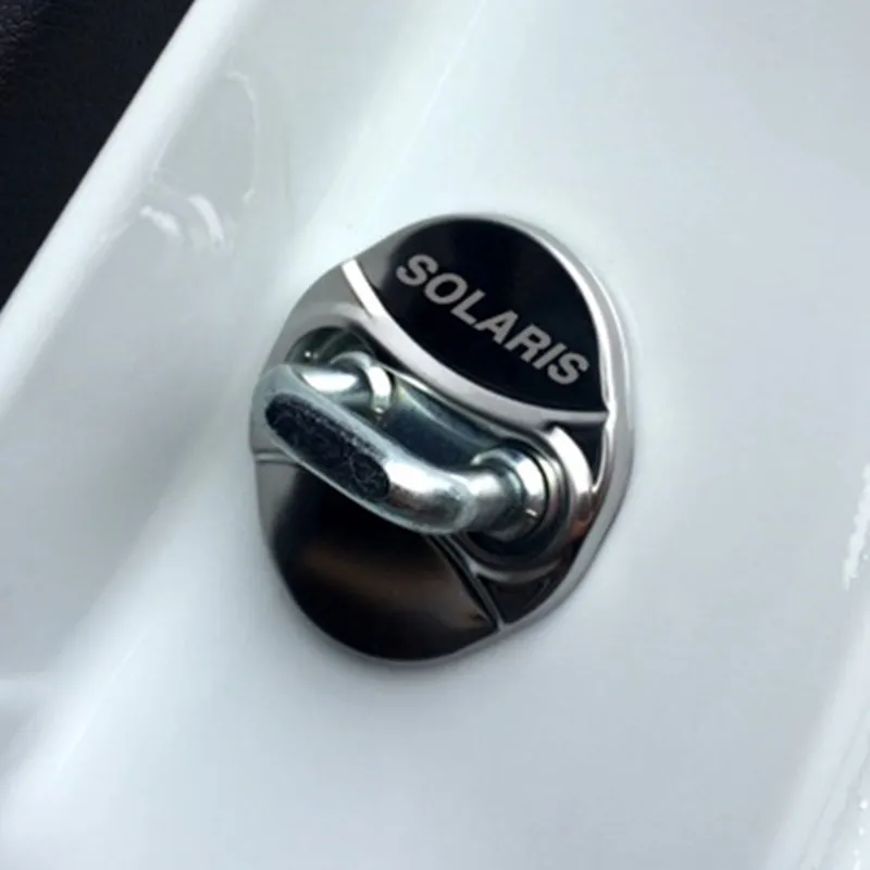 Для Hyundai HYUNDAI Solaris аксессуары 4 шт нержавеющая сталь крышка дверного замка