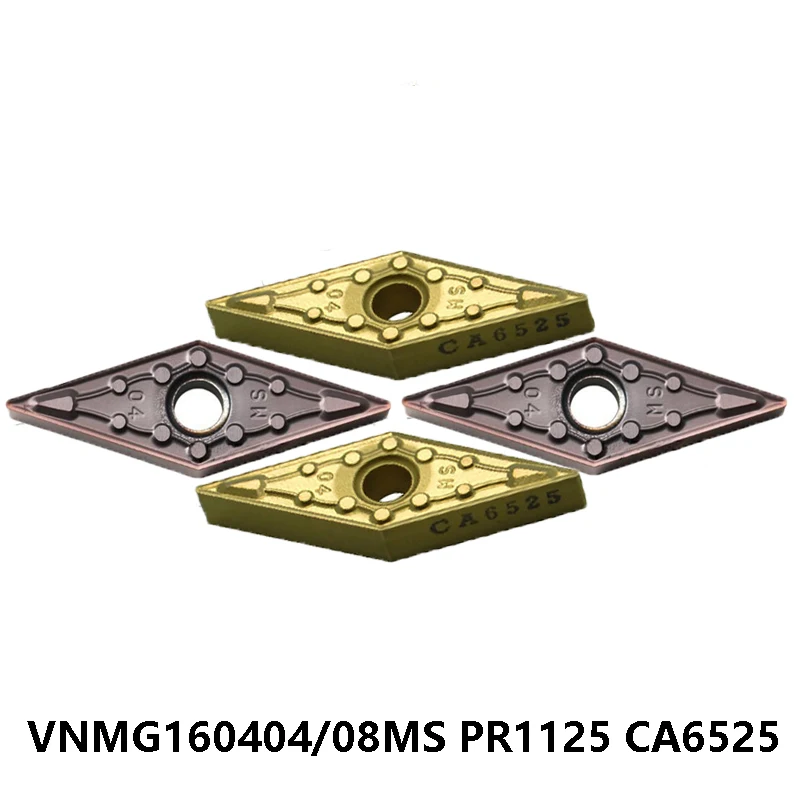 

Original VNMG160404 VNMG160408 MS CA6525 PR1125 VNMG 160404 160408 MS Carbide Inserts Lathe Cutter Turning Tools CNC