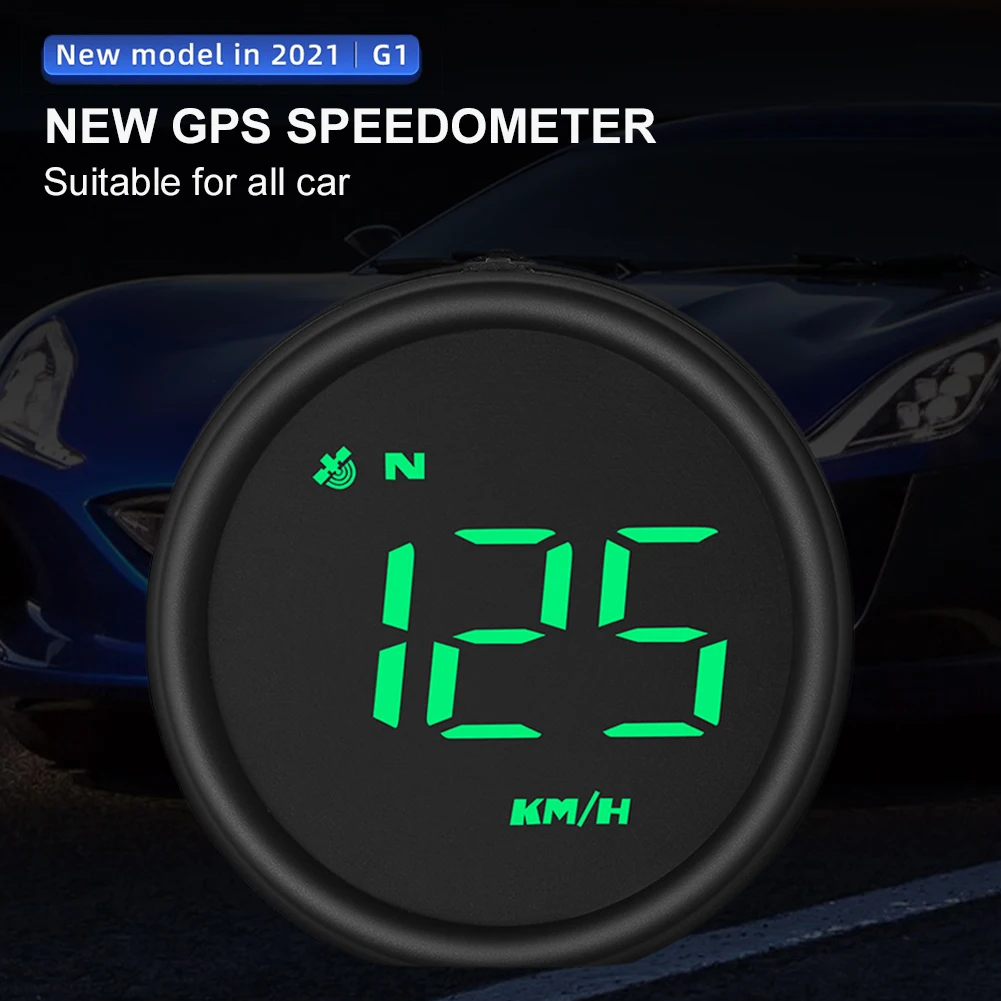 

Car Head-Up Display Universal Car HUD w/ Backlight 2.6" LCD GPS System Windshield Projector Auto OFF Overspeed Warning KM/h MPH