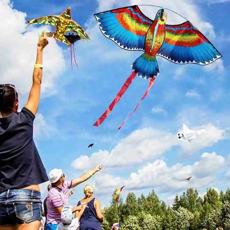 Уличные воздушные игрушки-попугаи летающие игрушки Мультяшные плоские попугаи