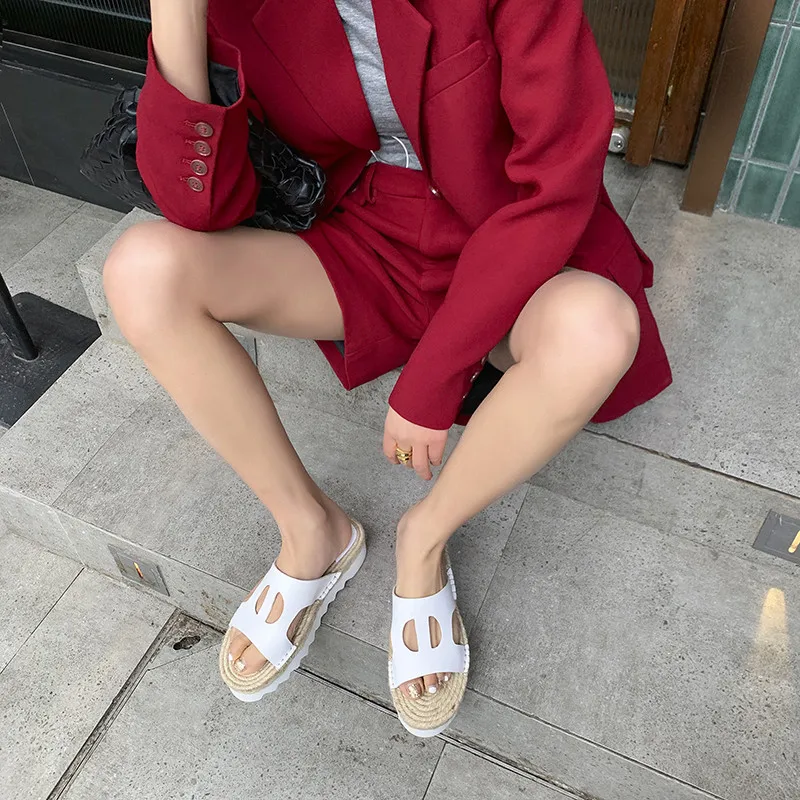 

FEDONAS Summer Women 2021 New Platforms Shoes Genuine Leather Shallow Basic Party Shoes Quality Shoes Woman Rome Fashion Sandals