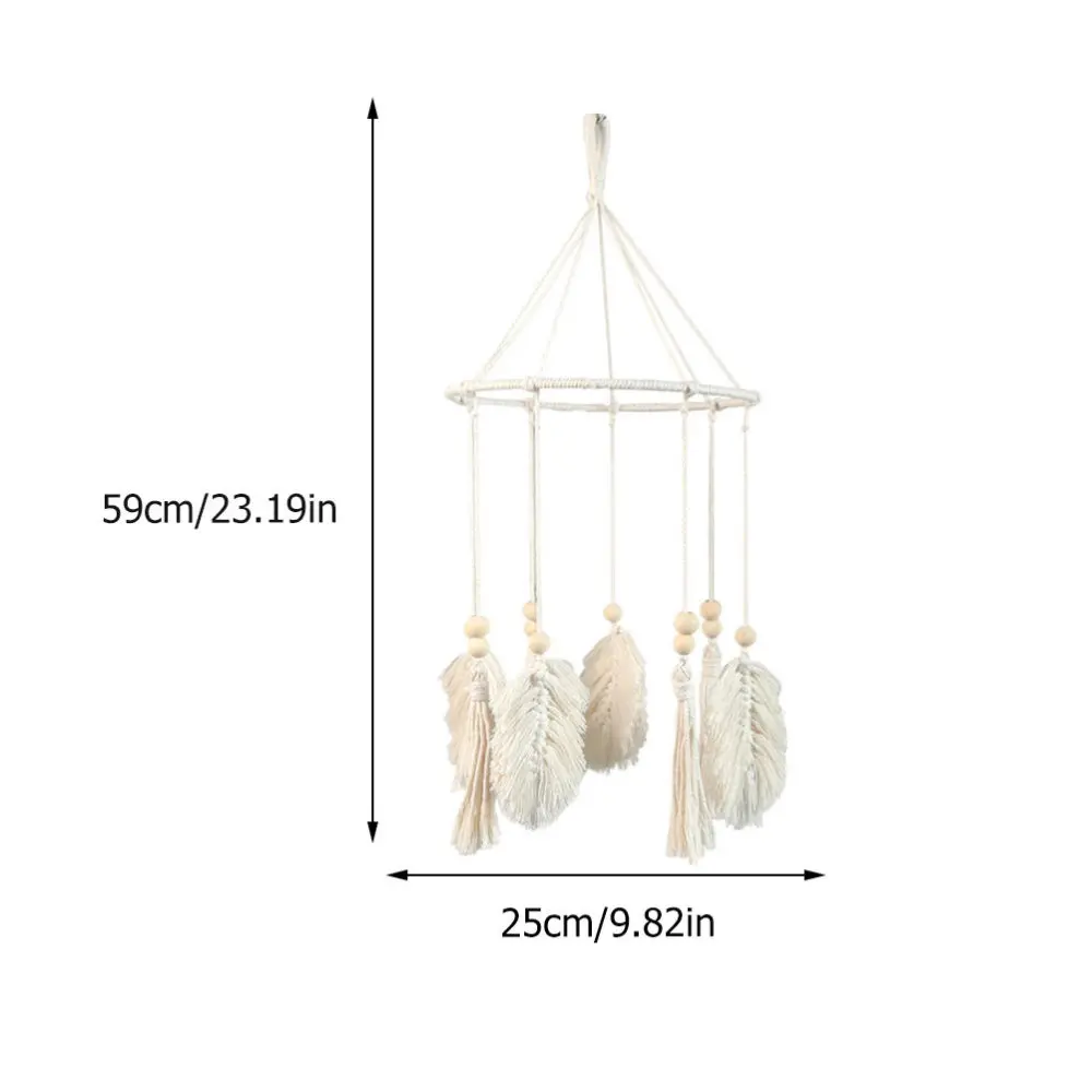 

Iron Ring Wind Chime Hanging Wind Bell Cotton Pendant Wind Bell Accessory