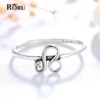 women 12 star signs 925 finger rings leo twelve constellation gift to girlfriend friends vintage jewelry letter ring 2021 trendy