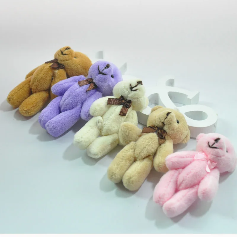 1 шт. 8 см Kawaii маленькие мишки плюшевые мягкие игрушки жемчужные бархатные куклы