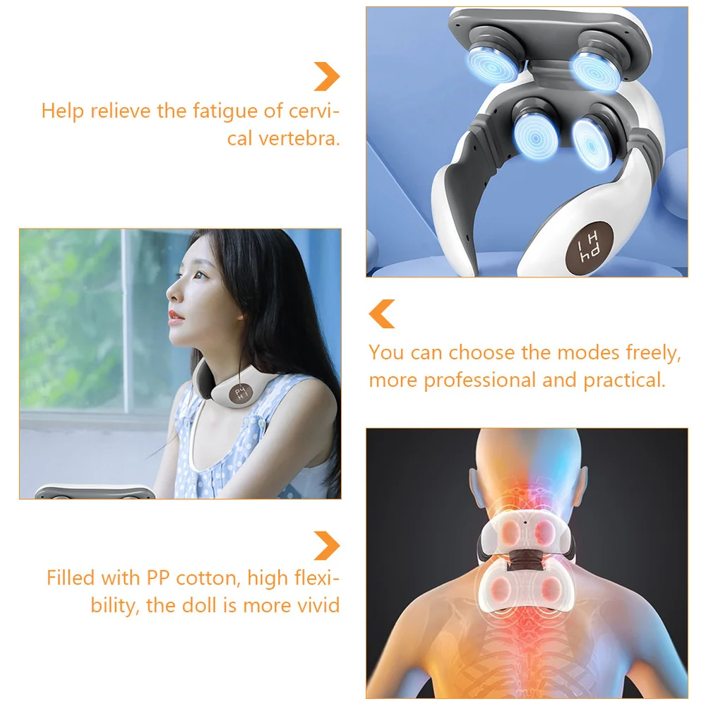 

1 Set Electric Neck Massager Cervical Shoulder Pain Stress Relief Massager