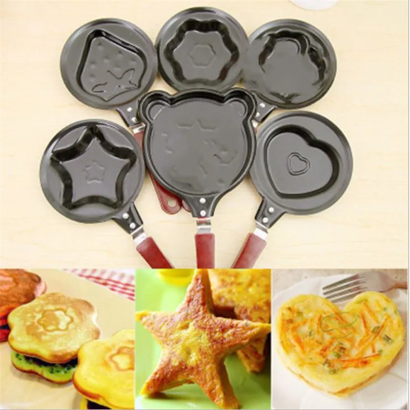 Милый 5 видов жареных яиц креативный мини горшок для завтрака омлет