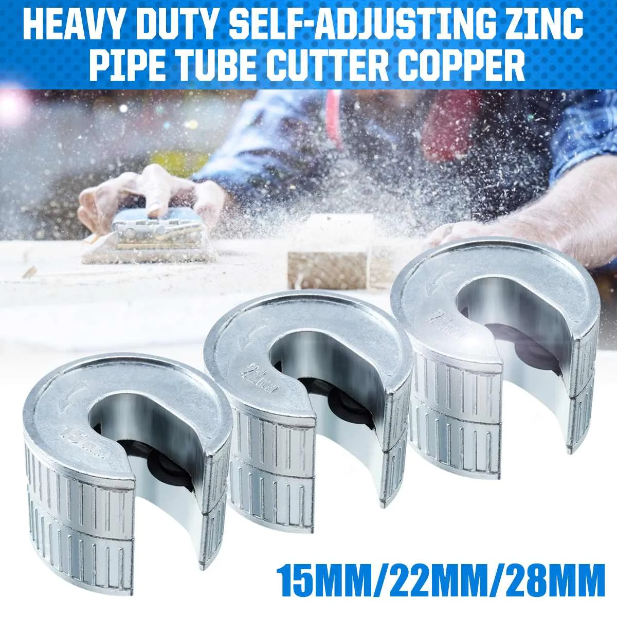 

1pc Heavy Duty Round Tube Cutter 15mm/22mm/28mm Pipe Cutter Self Locking For Copper Tube Aluminium PVC Plastic Pipe Tube Tools
