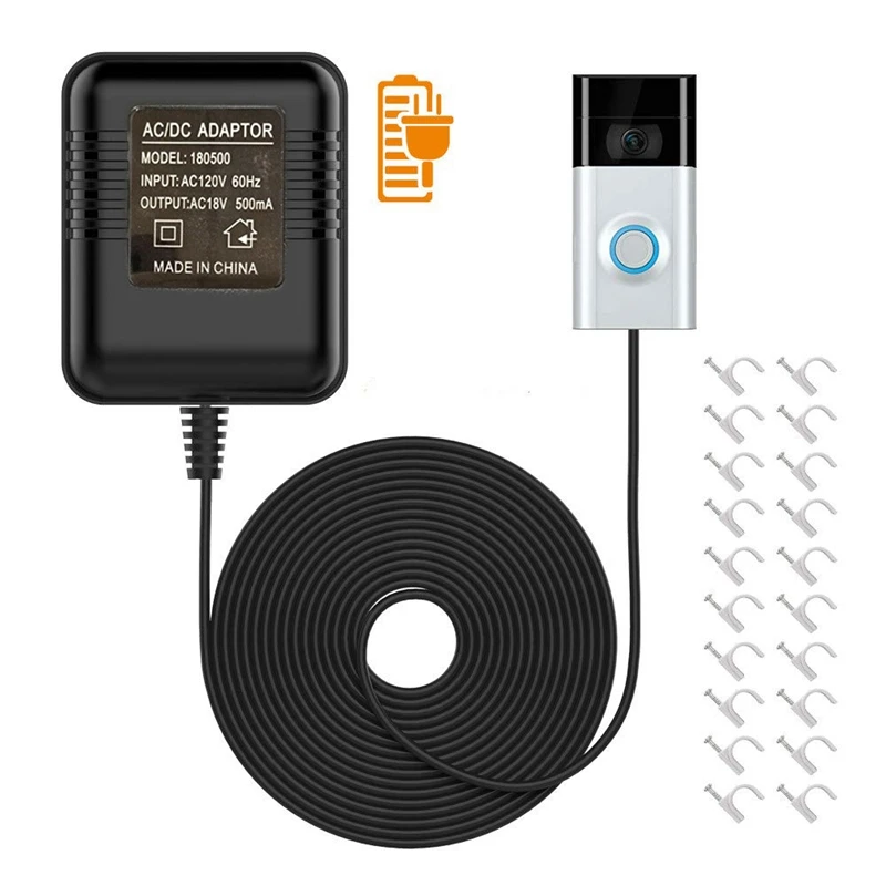 18 В переменного тока трансформатор 5 метровый кабель беспроводной дверной звонок
