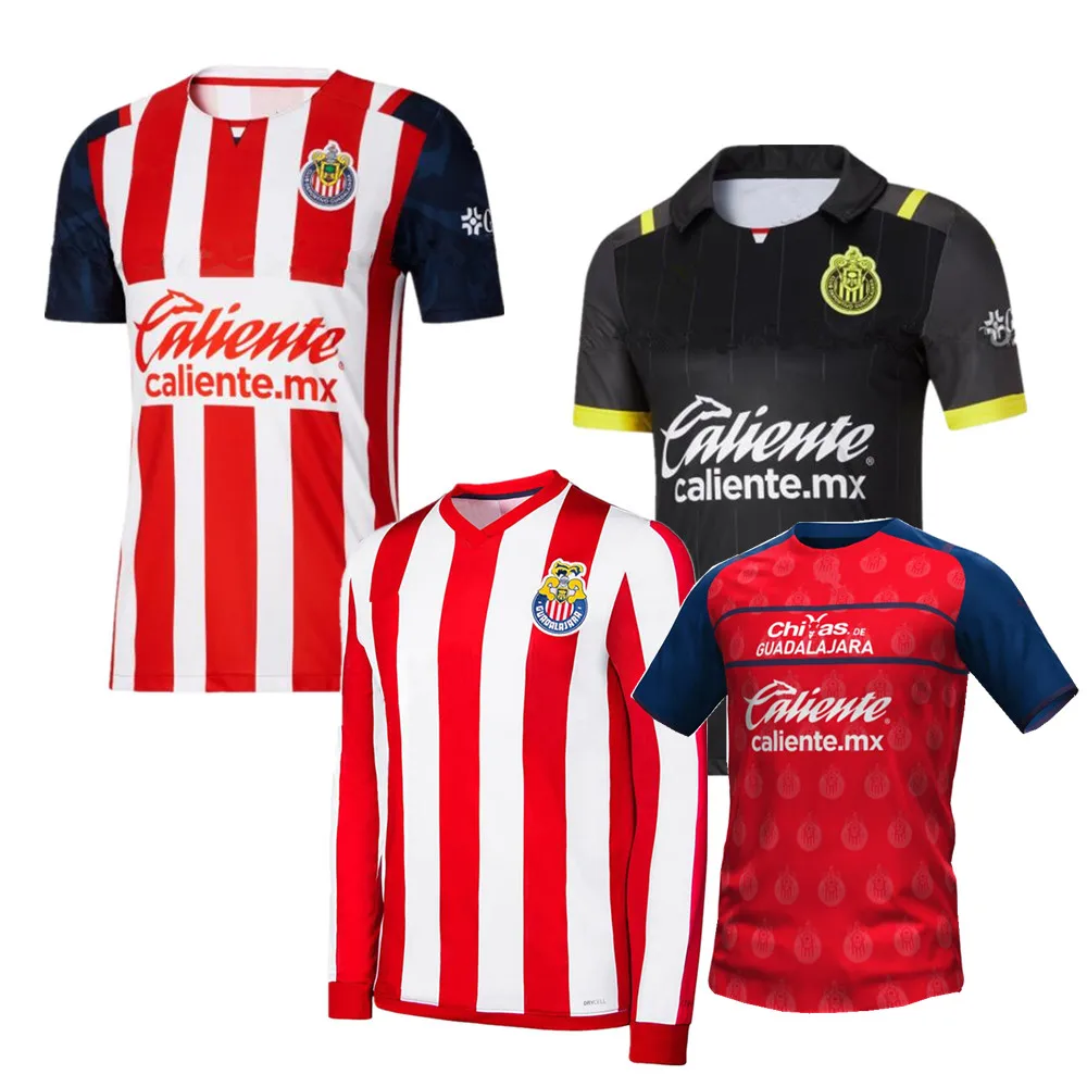 

men 2021 2022 Chivas home away jerseys liga mx Guadalajara 115th Anniversary E.LOPEZ A.VEGA MACIAS U.ANTUNA Football shirt