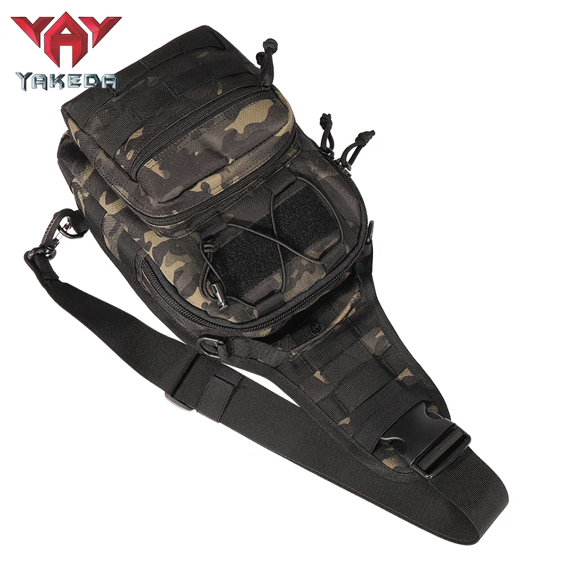 Yakeda 14 Colors Crossbody Shoulder Bag Outdoor Waterproof Cycling Sport Military Tactical Chest Bag For Men
