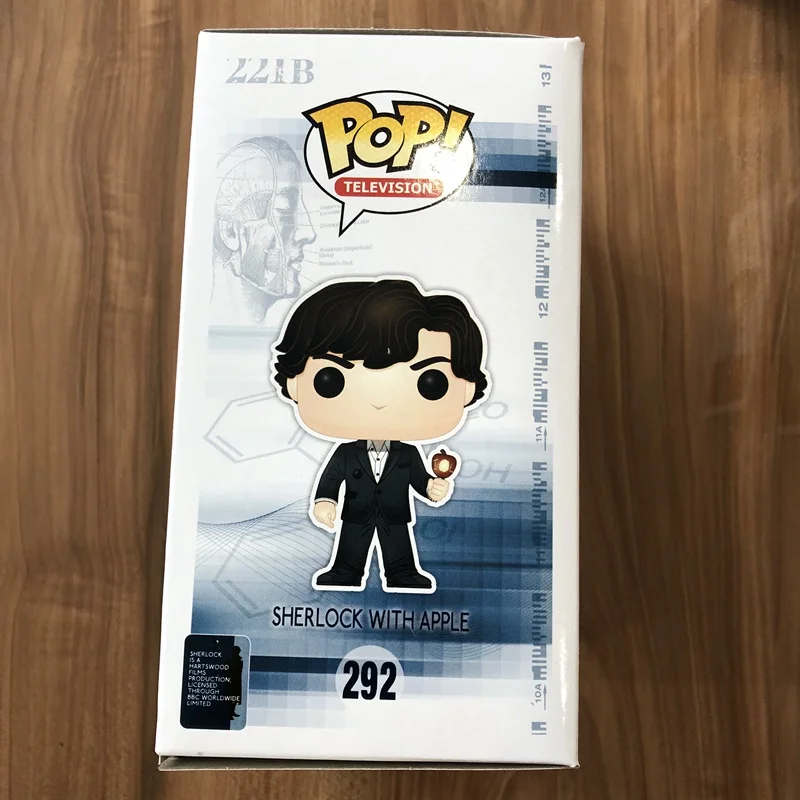 Эксклюзивный Funko pop официальный ТВ: Шерлок-Шерлок с яблоком#292 Виниловая фигурка Коллекционная модель игрушки с оригинальной коробкой