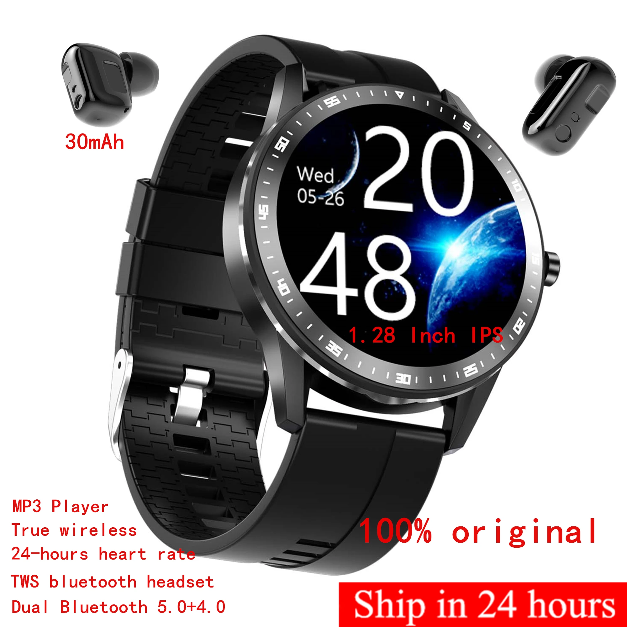 

2021 X6 Smart Watch TWS Bluetooth Earphone 2In1 Heart Rate Blood Pressure Monitor Sport Smartwatch Fitness Clock for Android IOS