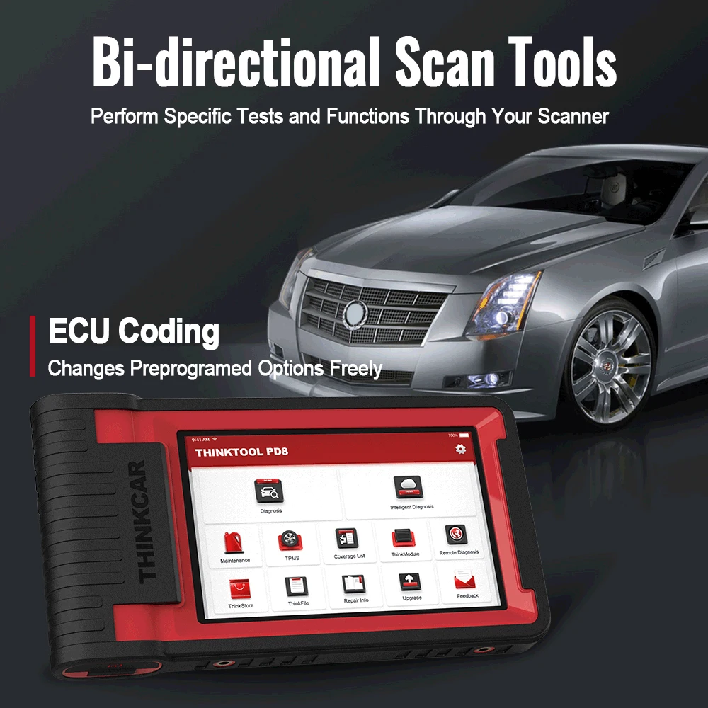 Сканер THINKCAR Thinktool PD8 OBD2 профессиональный сканер 28 сбросов считыватель кодов ЭБУ
