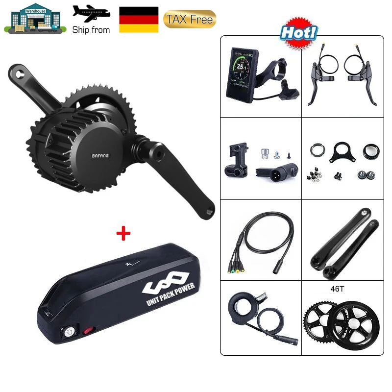 UPP 48V 1000W Bafang BBSHD BBS03 мотор среднего привода Электрический жир пляж ATV велосипед