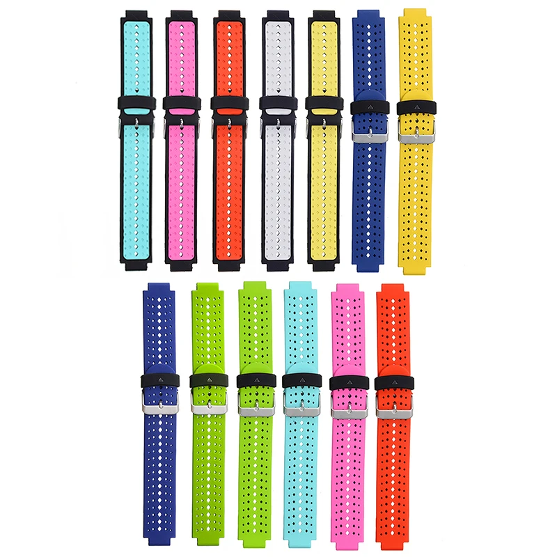 Модные Спортивные Мягкие силиконовые часы ремешок для Garmin Forerunner 220 230 235 620 630 735