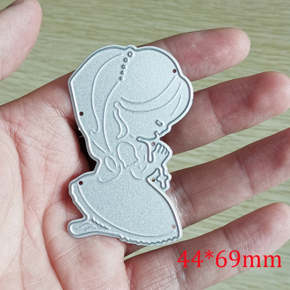 Estel Girl Pray штампы для резки металла трафареты DIY скрапбукинга альбом бумажная