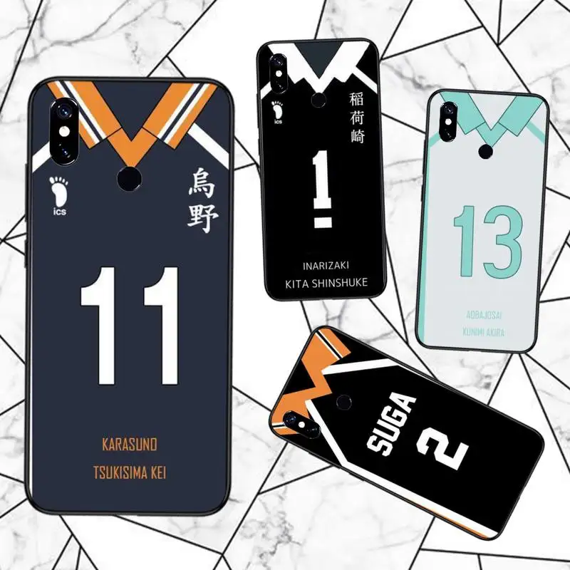 

Haikyuu Karasuno Jersey Shoyo Phone Case For Xiaomi Redmi 7 8 9t a3Pro 9se k20 mi8 max3 lite 9 note 9s 10 pro