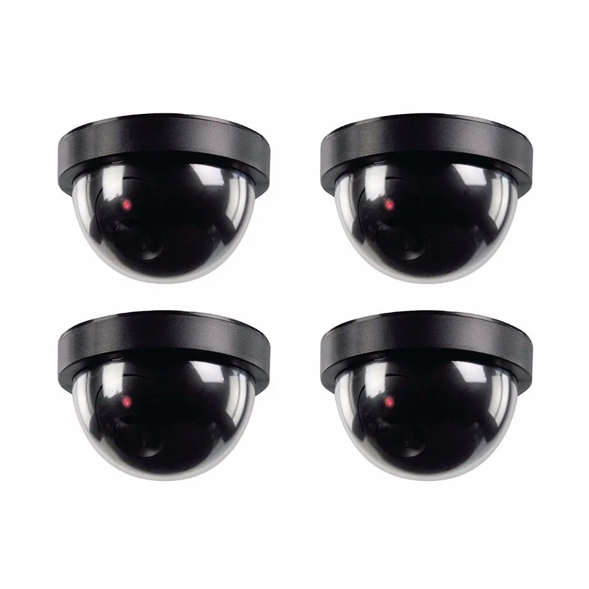 Муляж купольной камеры видеонаблюдения 4x с датчиком светодиодный светодиодной