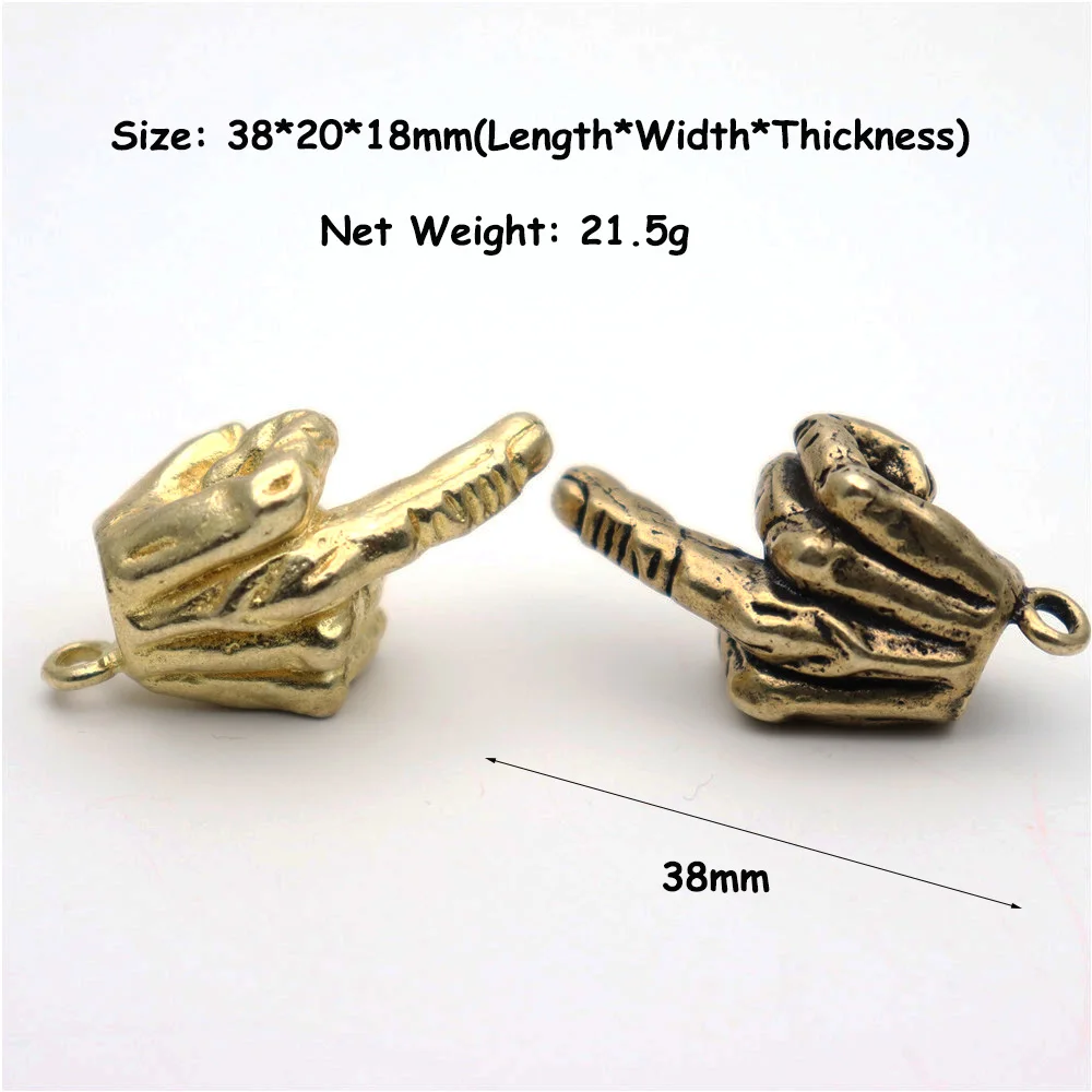 Кольцо подвеска из чистой латуни в стиле панк рок|Брелоки| |