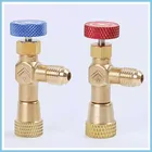 Штуцер для рефрижераторного инструмента, 14 дюйма, 516 дюйма, мужскойженский, R410a, R22, адаптер предохранительного клапана кондиционера, фитинг для зарядного шланга, клапана