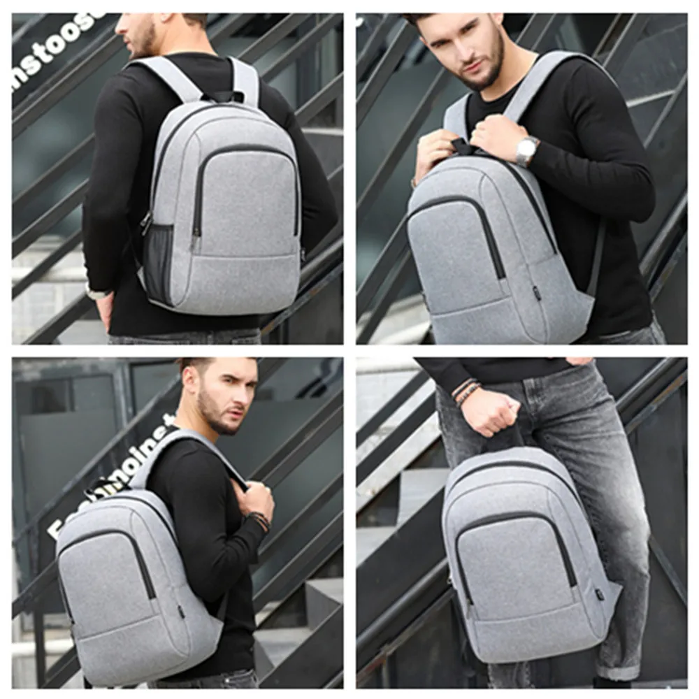 

POSO Backpack Outdoor Simple Anti-theft Backpack Fashion Travel Business Backpack Multi-function Waterproof Student Backpack