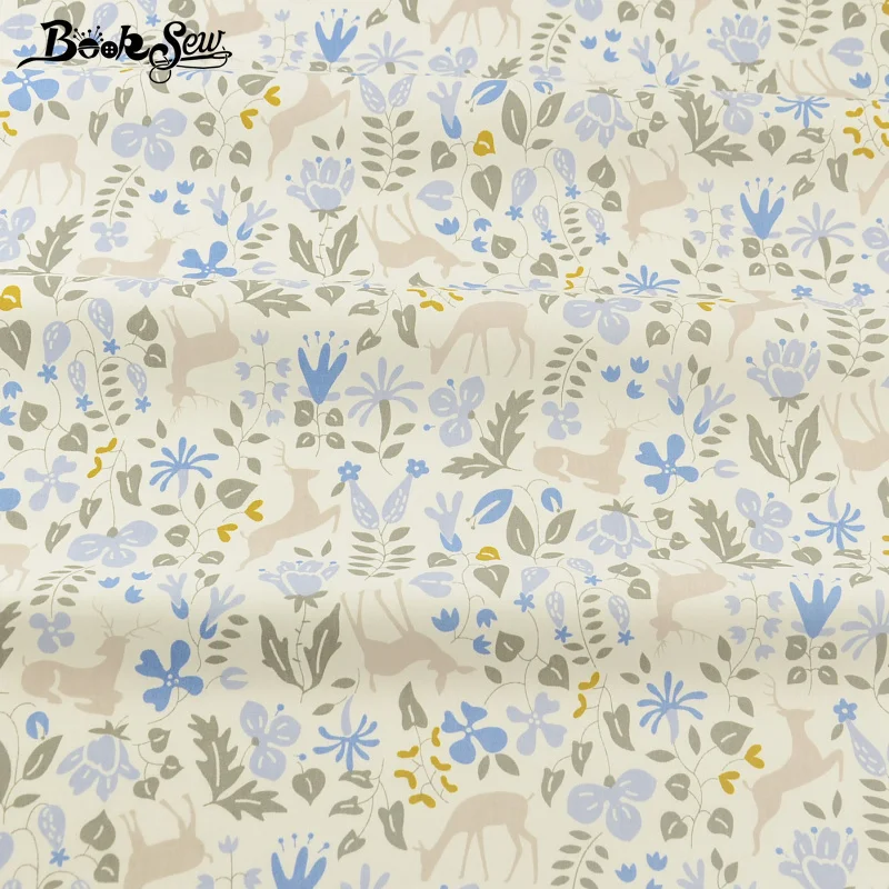 40x50cm Booksew, 40x50 см, хлопок, ткань Telas Tissu, мультфильм, животные, цветы, серия, Анкара, ткань, подушка, одеяла, сделай сам, пэчворк, для детей - Цвет: 40x50cm