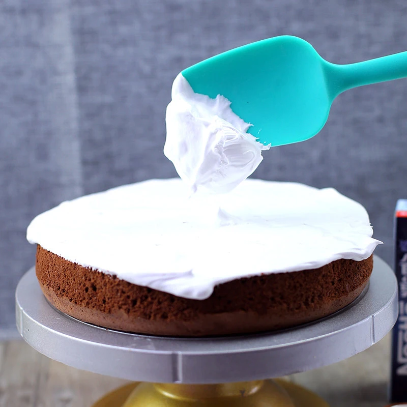 

21CM Hot Universal Heat Resistant Integrate Handle Silicone Spoon Scraper Spatula Ice Cream Cake Kitchen Tool Utensil
