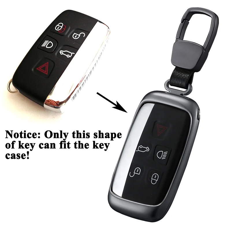 

High Quality Aluminum Alloy Car Key Case Key Shell Storage Bag Protector for Land Rover Range Rover Jaguar XE XF XJL F-TYPE