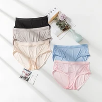 3 pack 100 pure silk womens basic seamless panties briefs underwear lingerie middle waist m l xl tg009