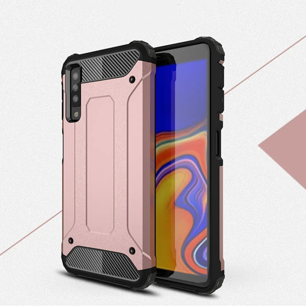 VRSDES для Samsung Galaxy A7 2018 A750 чехол из ТПУ и ПК гибридный армированный телефона A9 J4 J6 Plus