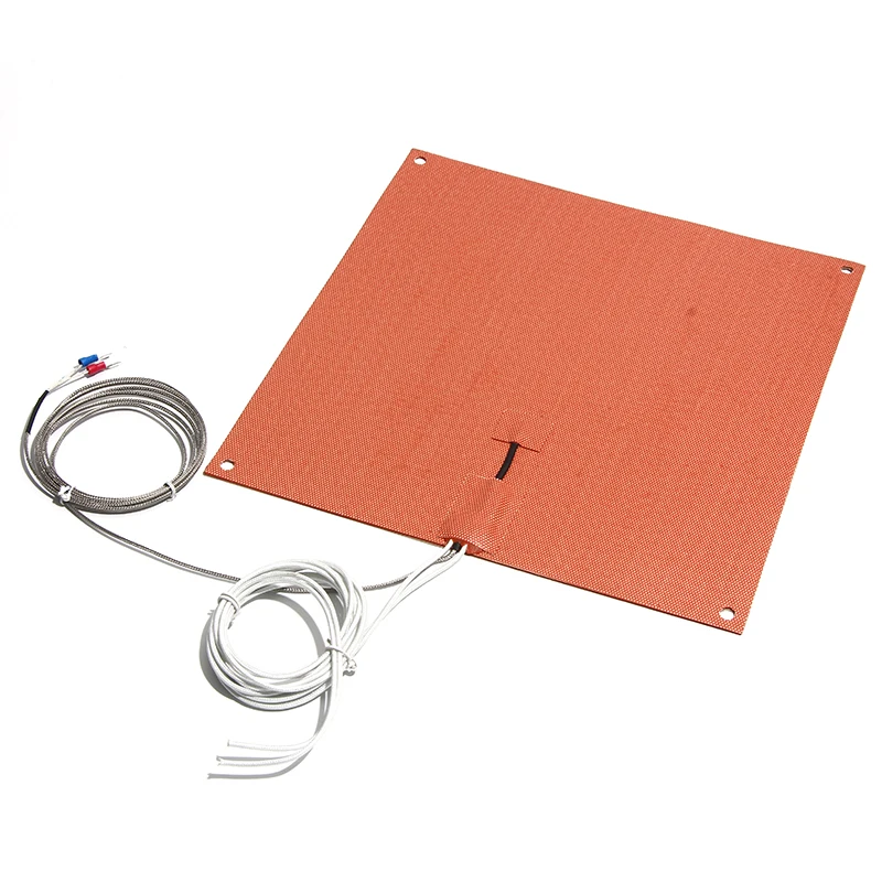 

200x100/150/250/300/350mm High Temperature Resist 160W-560W Silicone Heating Pad K Thermocouple Polyimide Film 3D Printer Heater