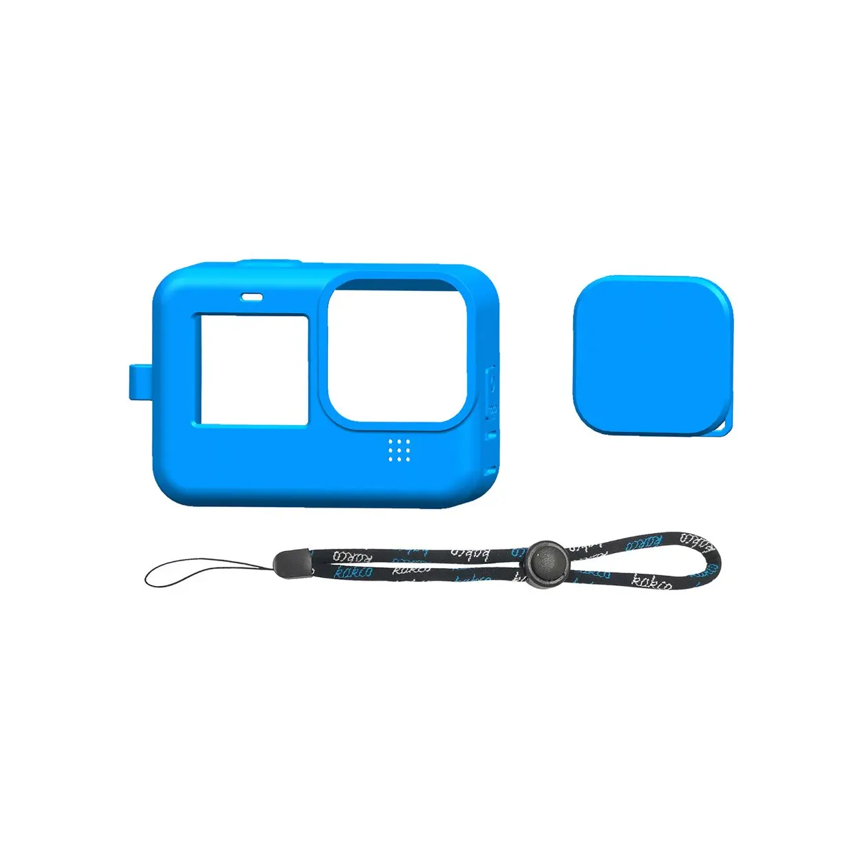 

Action Camera Silicone Case Body Drop-proof Lens Hat Drop-proof Silicone Sleeve Wear-resistant Protective Cover For Gopro9