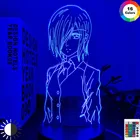 Аниме Токийский Гуль 3d лампа Touka Kirishima для украшения спальни ночсветильник крутой подарок на день рождения Токийский Гуль светодиодный ночсветильник Touka