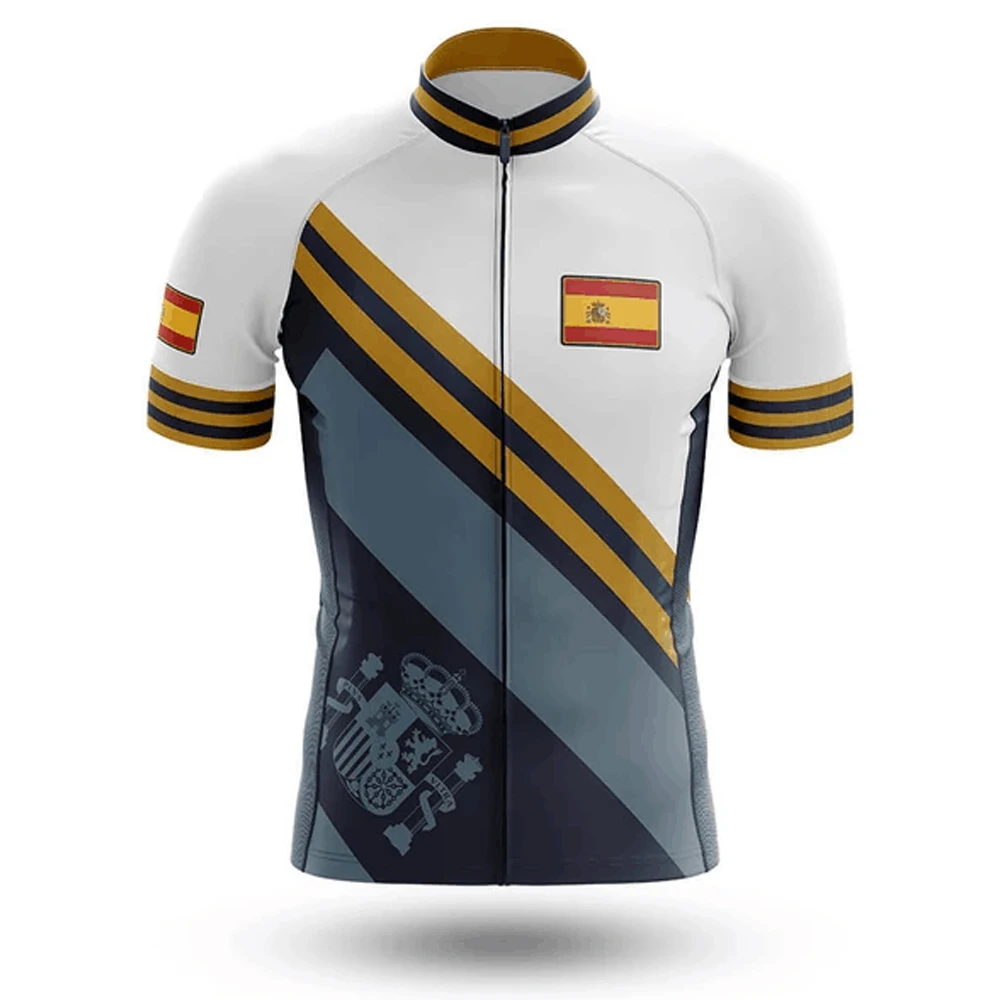 2020 pro TEAM Spain maillot ciclismo hombre verano Джерси с коротким рукавом летняя быстросохнущая