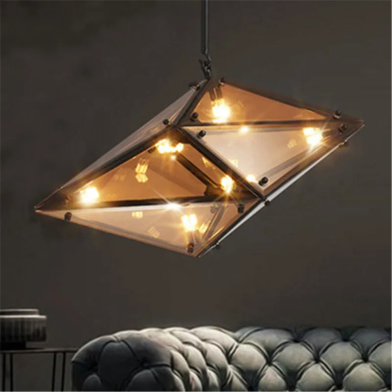 Nordic Diamond креативный скандинавский стеклянный Алмазный подвесной светильник