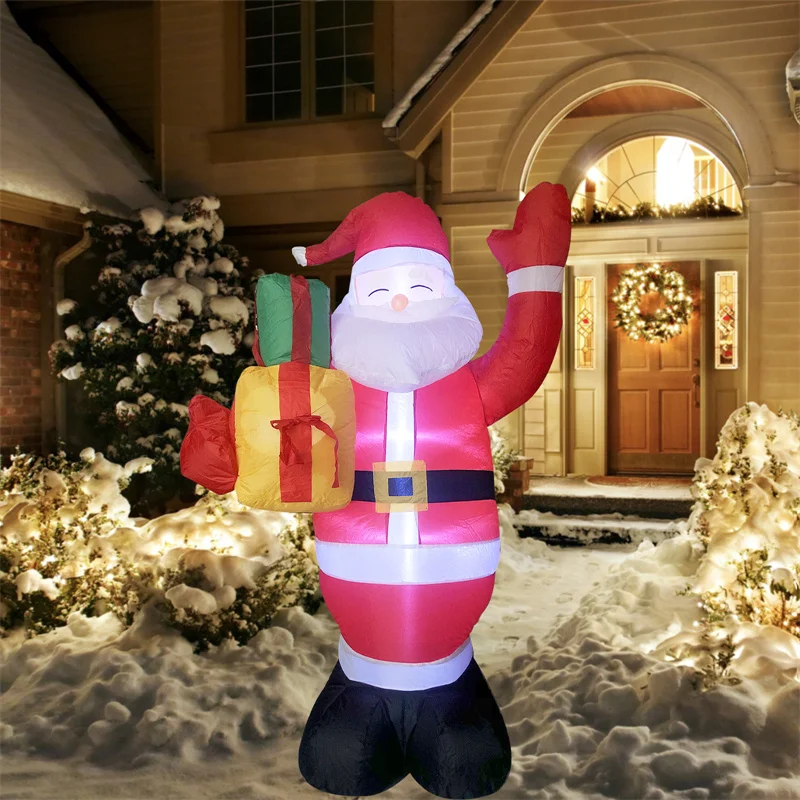 Christmas inflatable Santa claus gas mold outdoor decorations Glow mall winter ornaments