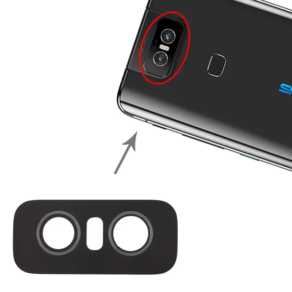 Для Asus Zenfone 6 ZS630KL l01WD задняя камера стеклянная крышка объектива zs630kl запасные