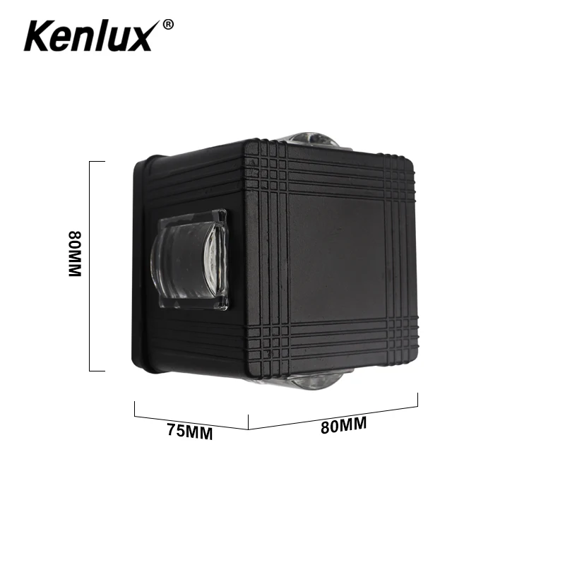 Алюминиевый настенный светодиодный светильник RGB 3 вт водонепроницаемый