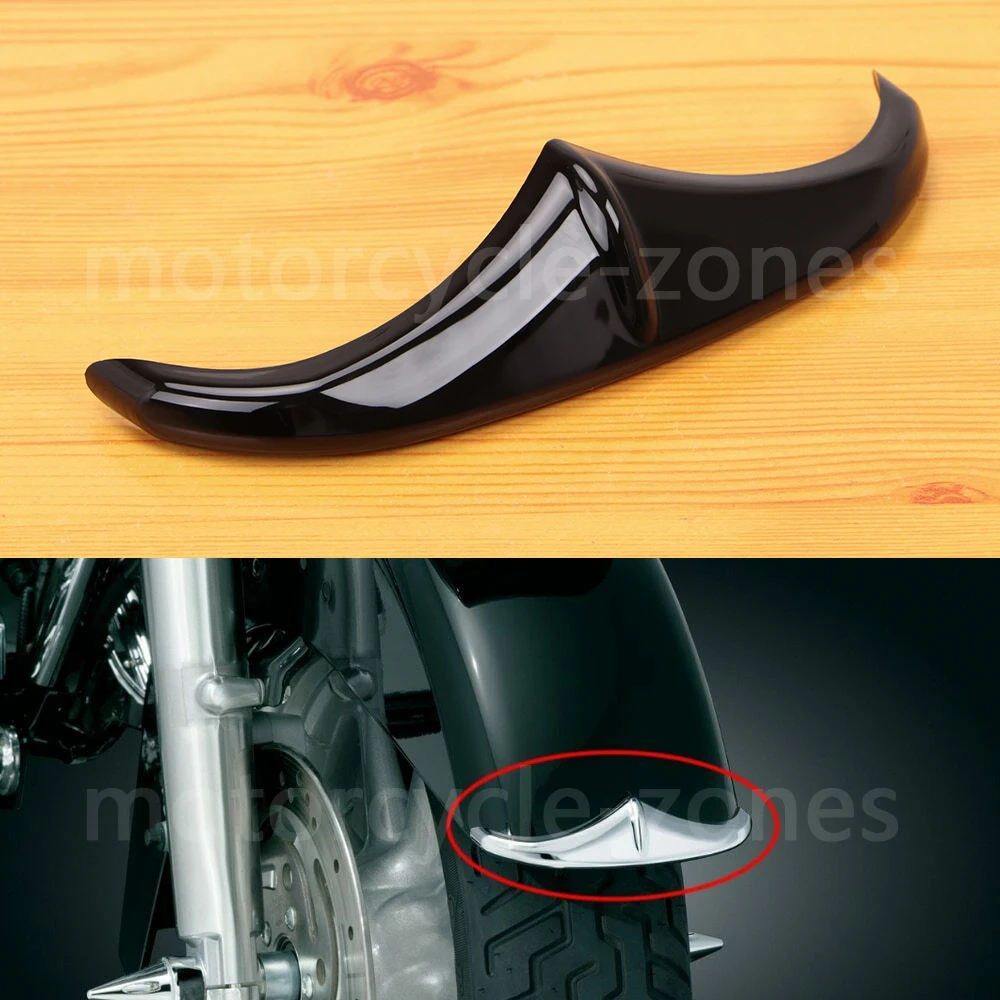 Переднее переднее крыло мотоцикла с акцентной Отделкой Черный для Harley Road