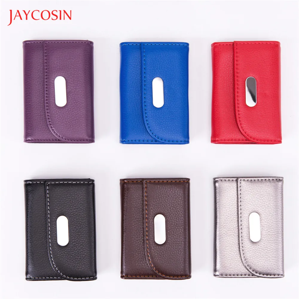 Модные кошельки Jaycosin женский длинный клатч однотонный кошелек на застежке из