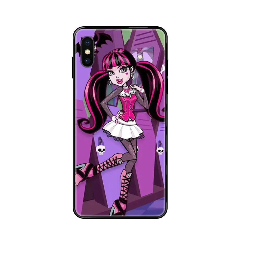 Новый черный чехол для телефона Monster High Samsung Galaxy S20 S10e S10 S9 S8 S7 S6 S5 edge Lite Plus Ultra |