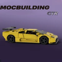 diablo gtr yellow creator expert moc suit moc bricks speed champion city racer vehicle technology car