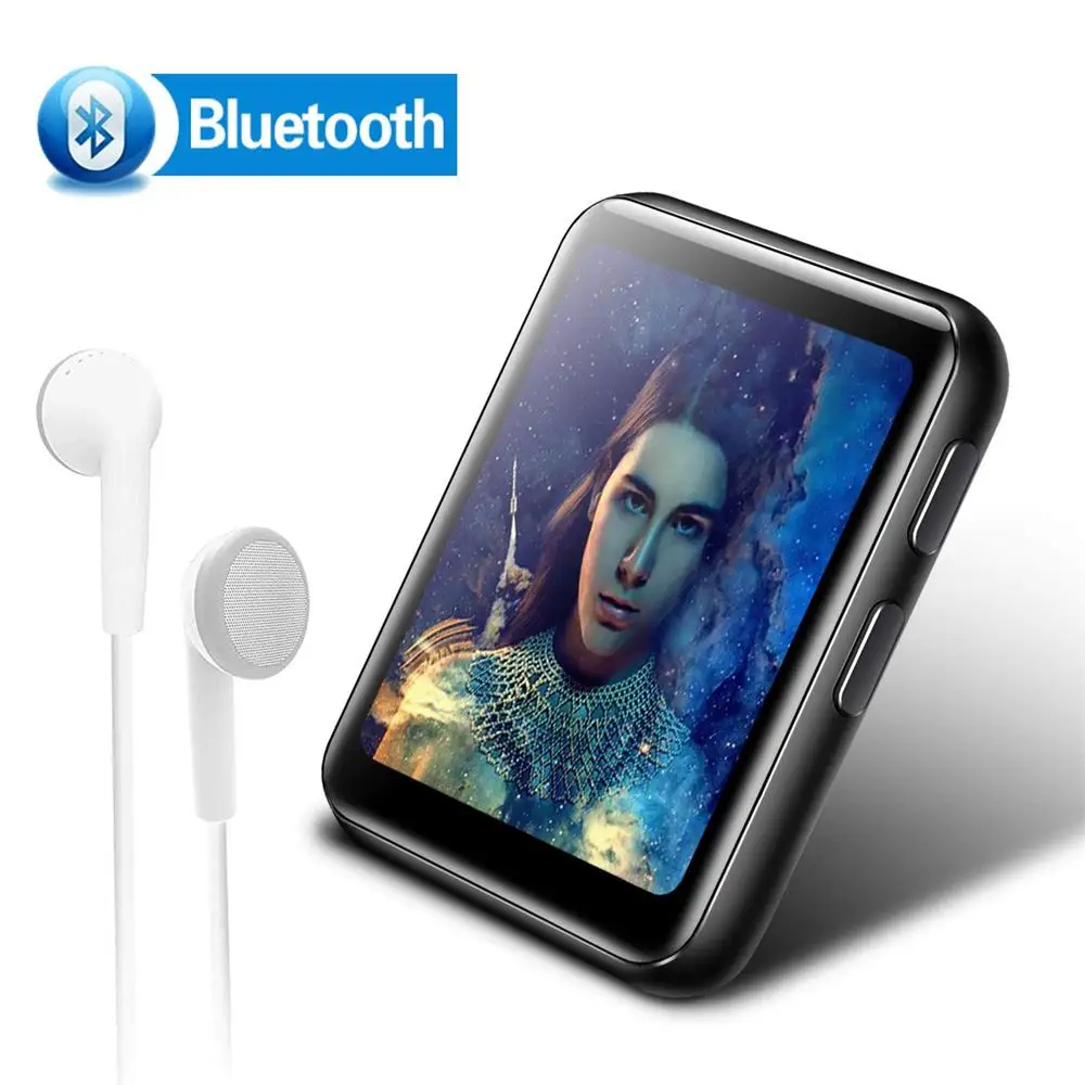 Мини-клип Bluetooth 4,2 MP4 плеер металлический сенсорный экран HIFI без потерь Звук Музыка Видео плеер Поддержка FM, рекордер, A-B Повтор