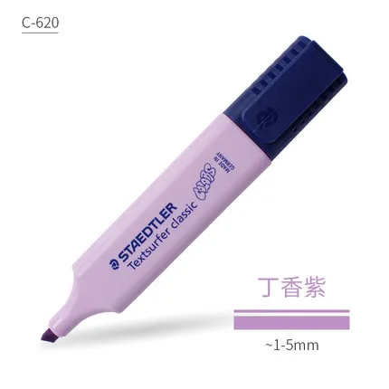 Lilac purple 1 шт. Staedtler sharpie цветной хайлайтер 364 Детские макароны студентов с офисными бликами текст маркер для выделения ручка - Цвет: Lilac purple