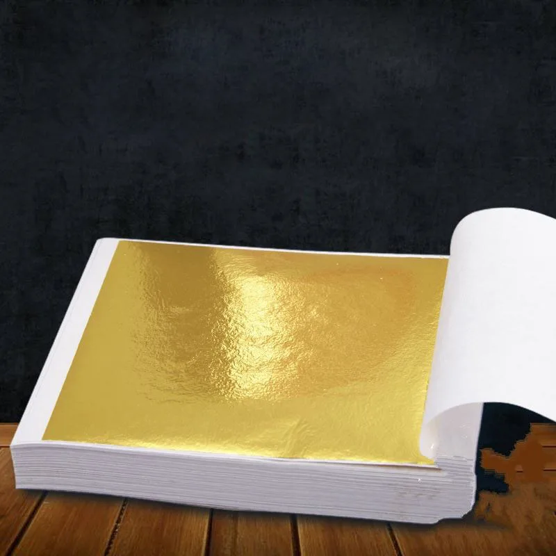 Золотые/серебряные листы в форме листьев 100 шт. | Дом и сад