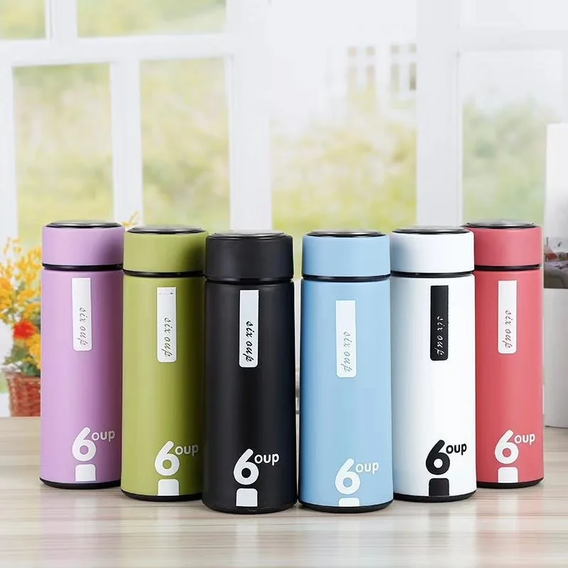 Милые портативные стеклянные чашки высокого качества однотонные для улицы школы