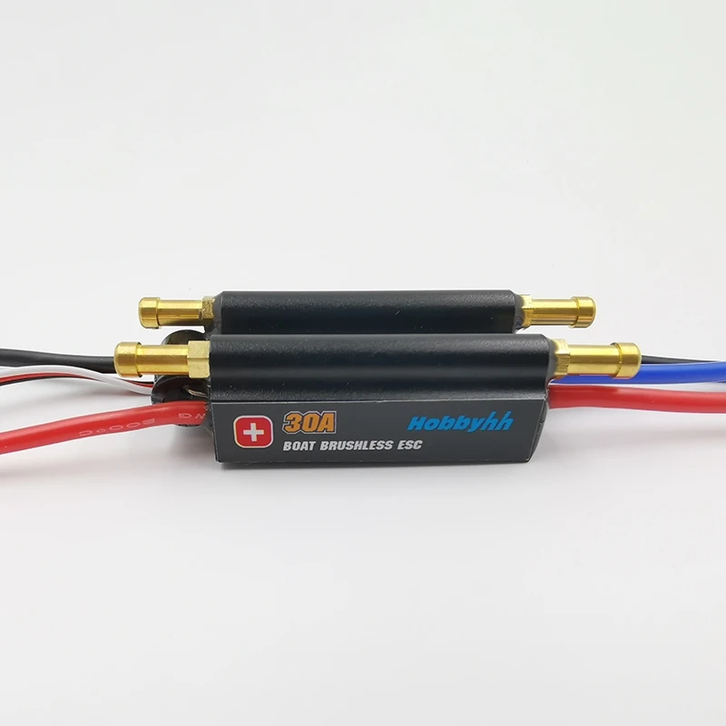 Rc лодка бесщеточный двигатель ESC 30A контроллер скорости Поддержка 2 6S Lipo BEC 5V/4A для