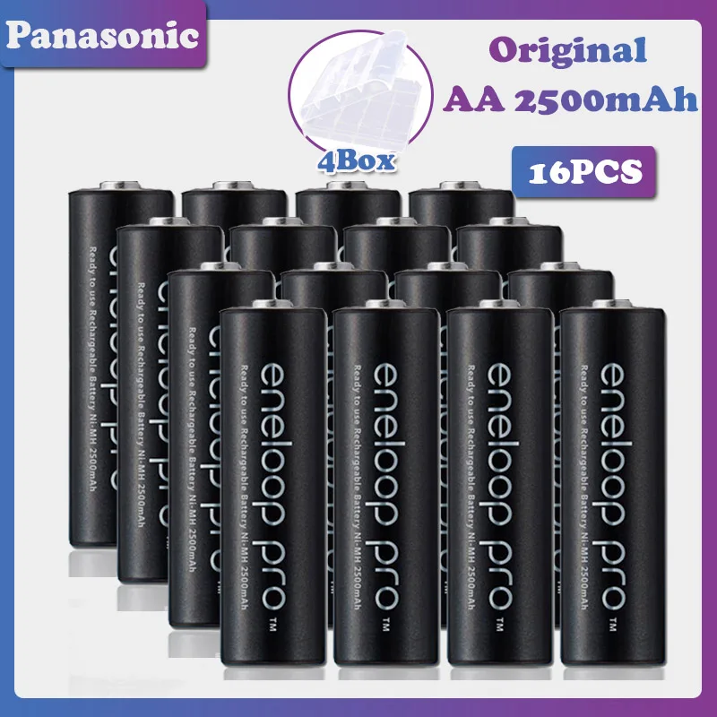 16 шт. перезаряжаемые батарейки Panasonic 1 2 в 2500 мАч | Электроника