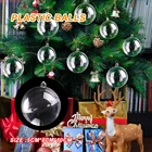 Прозрачные пластиковые шары, украшения для рождественской елки, подвесные Подвески, ремесло, новогодний Рождественский Декор, вечерние украшения для дома, безделушка, наполнитель 3